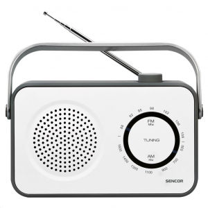 Sencor SRD 2100 W hordozható FM / AM rádió fehér-szürke